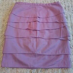 Willi Smith Purple Ruffle Skirt